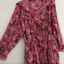 Gap Pink Ruffle Long Sleeve Floral Dress Photo 6