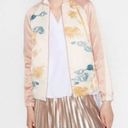 ZARA Pink & White Satin Tiger Bomber Jacket Photo 0