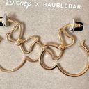 Disney NWOT  x BaubleBar Minnie Mouse Outline Hoop Earrings in Gold Photo 1