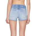 Frame  Le Cutoff Kerwin Blue Raw Hem Mid Rise Denim Jean Shorts Size 28 NWT Photo 1