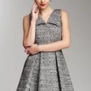 Robert Rodriguez  TWEED BLACK WHITE LINED MINI DRESS 6 Photo 2