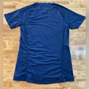 Lululemon  Navy Short Sleeve V Neck Fitted Athletic Performance Shirt Photo 3