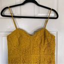 Bardot  Corset Lace Midi Dress Mustard Yellow Size 8 Medium Photo 4