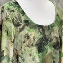 Live and let live  Green Leaf Camo Overlay Blouse S Photo 1