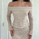 David's Bridal  Bodycon Lacey Gown Photo 1