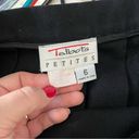 Talbots Vintage  Pleated Wool Tennis Skirt High Waisted Wrap Frayed Edge Black 6 Photo 5