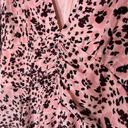 Blair Gilner Farrar Sz M Pink Pansie  Peplum Blouse Floral Puff Sleeves Photo 2