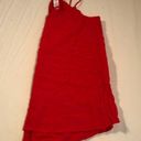 No Bo Flowy Tank Top Womens Sz Small Red Lightweight Top Photo 3