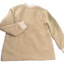 Abercrombie & Fitch  Teddy Sherpa Zip Jacket in Beige Size Medium Photo 3