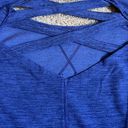 Apana Blue Yoga Long Sleeve Boatneck Top Size Medium Photo 5