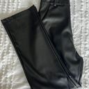 Faux Black Leather Pants Photo 2