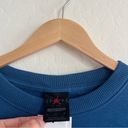 Nike Jordan Brooklyn Graphic Fleece Crew Neckline Sweatshirt Blue Photo 4