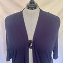 Lane Bryant  Open Front Cardigan Womens Sweater Sz 14/16 Blue New Rayon Photo 1