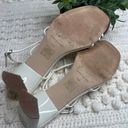 Marc Fisher  Women's 11 Hamora Strappy Quilted Heeled Sandal Shoes Ivory Square Photo 7