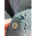 Talbots  Diamond Quilted Fleece Lined Button Up Vest Teal Size Medium Photo 3