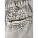 Ralph Lauren Lauren  White‎ Capri's Size 6 Embroidered front faux pockets Photo 3