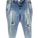 Lane Bryant  Splatter Distressed Boyfriend Jeans Size 24 NWOT Photo 1