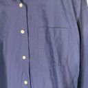 Orvis  Navy Blue Collared Cotton Blend Long Sleeve Button Down Shirt Women Sz 14 Photo 4