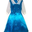 Disney  Princess Belle Peasant Dress Blue Knee Length Costume M Cosplay Halloween Photo 0