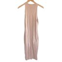 L'Agence  Shelby Bodycon Dress Ribbed Tank Dress Petal Nude Pink Size M Photo 4