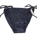 Victoria's Secret NWT Victoria’s Secret The Teeny Bikini Crochet Side Tie Bottom in Black Photo 6