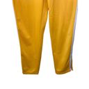 Lovers + Friends  Yellow Track Jogger Pants Stripe High Waisted Zip Ankle Small Photo 90