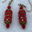 Swavorski Antique Victorian earrings with vintage Swarovski cherry red glass Photo 3