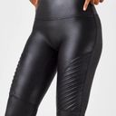 Spanx  Faux Leather Moto Leggings size medium Photo 4