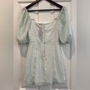 Blue Blush NWT Made With Love  Pastel Green & White Gingham Dress Size S Photo 3