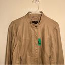 Bernardo  Faux Leather Jacket Soft Wheat Photo 2