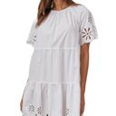 Rails  Arielle Dress White Eyelet Organic Cotton Blend Size Small NWT Photo 11