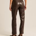 Abercrombie & Fitch Curve Love 90s Leather Straight Pants Photo 3