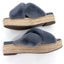 Sam Edelman  Zia Cozy Faux Fur Platform Espadrille Sandals Size 8 Photo 2