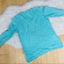 Croft & Barrow Croft & Borrow blue v neck sweater size M Photo 6