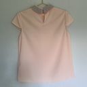 Ted Baker NWOT  Pink Embellished Pearl Collar Cap Sleeve Top Size 1 US 4 Photo 6