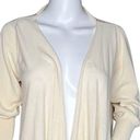 BCBGMAXAZRIA  Sweater Women Large Cream Cardigan Open Front Basic Minimalist Boho Photo 1