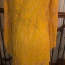 Divided Yellow Lace Dress  Photo 5