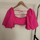 ZARA Pink  Balloon Crop Top Photo 2