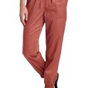 A New Day Drawstring Waist High Rise Ankle Jogger Pants Faded Red Size Large Photo 0