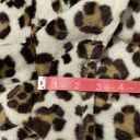 Aerie  Sherpa Boxer Fuzzy Soft Sleep Lounge Shorts Leopard Print Size Medium Photo 9