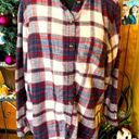 American Eagle  extra large plaid, women’s flannel shirt, BoHo Photo 0