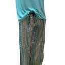 Victoria's Secret Victoria Secret Aqua Top Sz M & Boho Print  Pant  Sz S Pajama Set Size S/M Photo 0