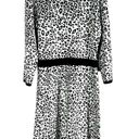 Nina Leonard Leopard Print Long Sleeve Knit Sweater Dress Size L Photo 2