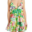 Rococo  SAND Lora Short Dress in Multi Hibiscus Small New Womens Mini Flare Photo 8