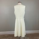 Ralph Lauren  Women's Cocktail Dress Size 16 Ivory White Sleeveless Fit and Flare Photo 3