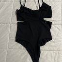 Abercrombie & Fitch  Soft A&F Collection Black Cutout Bodysuit Photo 3