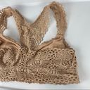 Aerie  Tan Nude Lace Racerback Bralette Bra Photo 2