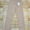 Carly Jean Los Angeles NWT  Chrissy High-Rise Straight Jeans Khaki Photo 0