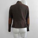 ZARA  100% Wool Brown Tweed Riding Equestrian Jacket Blazer Elbow Patch Medium Photo 4