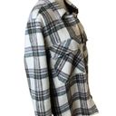 BLANK NYC  Oversized Flannel Shirt Jacket Shacket Sz Large Cabincore Fall Plaid Photo 9